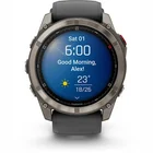 Viedpulkstenis Garmin fenix 8 Pro 51mm AMOLED Sapphire Titan Gray with Black silicone band