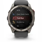 Viedpulkstenis Garmin fenix 8 Pro 51mm AMOLED Sapphire Titan Gray with Black silicone band