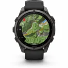 Viedpulkstenis Garmin fenix 9 47mm Carbon Gray DLC Titanium with Black Silicone Band