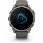 Viedpulkstenis Garmin fenix 9 47mm Titanium with Pebble Gray Silicone Band