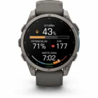 Viedpulkstenis Garmin fenix 9 47mm Titanium with Pebble Gray Silicone Band