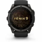 Viedpulkstenis Garmin fenix 9 51mm Carbon Gray DLC Titanium with Black Silicone Band