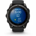 Viedpulkstenis Garmin fenix 9 51mm Carbon Gray DLC Titanium with Black Silicone Band