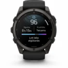 Viedpulkstenis Garmin fenix 9 51mm Carbon Gray DLC Titanium with Black Silicone Band
