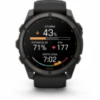 Viedpulkstenis Garmin fenix 9 51mm Carbon Gray DLC Titanium with Black Silicone Band