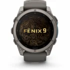 Viedpulkstenis Garmin fenix 9 51mm Titanium with Pebble Gray Silicone Band