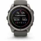 Viedpulkstenis Garmin fenix 9 51mm Titanium with Pebble Gray Silicone Band
