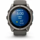 Viedpulkstenis Garmin fenix 9 51mm Titanium with Pebble Gray Silicone Band