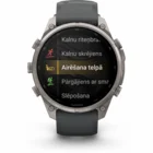Viedpulkstenis Garmin fenix 9 PRO 47mm inReach Titanium with Graphite/Black Silicone Band