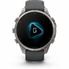 Viedpulkstenis Garmin fenix 9 PRO 47mm inReach Titanium with Graphite/Black Silicone Band