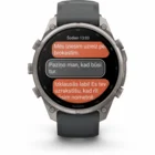 Viedpulkstenis Garmin fenix 9 PRO 47mm inReach Titanium with Graphite/Black Silicone Band