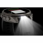 Viedpulkstenis Garmin fenix 9 PRO 47mm inReach Titanium with Graphite/Black Silicone Band