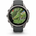 Viedpulkstenis Garmin fenix 9 PRO 47mm inReach Titanium with Graphite/Black Silicone Band