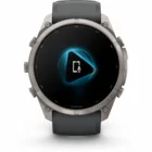 Viedpulkstenis Garmin fenix 9 PRO 51mm inReach Titanium with Graphite/Black Silicone Band