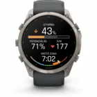Viedpulkstenis Garmin fenix 9 PRO 51mm inReach Titanium with Graphite/Black Silicone Band