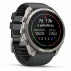 Viedpulkstenis Garmin fenix 9 PRO 51mm inReach Titanium with Graphite/Black Silicone Band