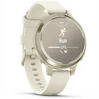 Viedpulkstenis Garmin Lily 2 Active Lunar Gold with Bone Silicone Band