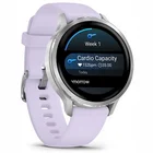 Viedpulkstenis Garmin Venu 4 - 41mm Silver with Periwinkle Silicone Band