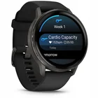 Viedpulkstenis Garmin Venu 4 - 45mm Slate with Black Silicone Band