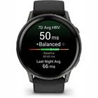 Viedpulkstenis Garmin Venu 4 - 45mm Slate with Black Silicone Band