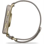 Viedpulkstenis Garmin Venu X1 Soft Gold with Titanium Caseback and French Grey Nylon Band