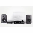 Vinila plašu atskaņotājs Rega System One Black Rega System One Black (Rega Planar 1 + Rega Io + Rega Kyte + Rega SC1)