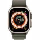 Viedpulkstenis Apple Watch Ultra GPS + Cellular 49mm Titanium Case with Green Alpine Loop - Medium