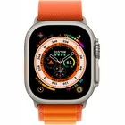 Viedpulkstenis Apple Watch Ultra GPS + Cellular 49mm Titanium Case with Orange Alpine Loop - Medium
