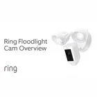 Video novērošanas kamera Videokamera Ring Floodlight Cam - Black