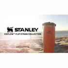 Termokrūze ar salmiņu Stanley The IceFlow Flip Straw Tumbler 0.89l Oranža