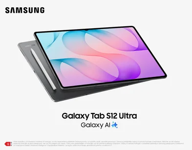 Samsung Galaxy Tab S12 Ultra planšetdators ar Galaxy AI funkcijām un komplektā iekļautu S Pen irbuli. Premium Android planšete darbam, mācībām un izklaidei.