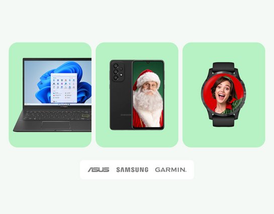 Asus Vivabook, Samsung Glaxy un Garmin Ziemassvētku izlase