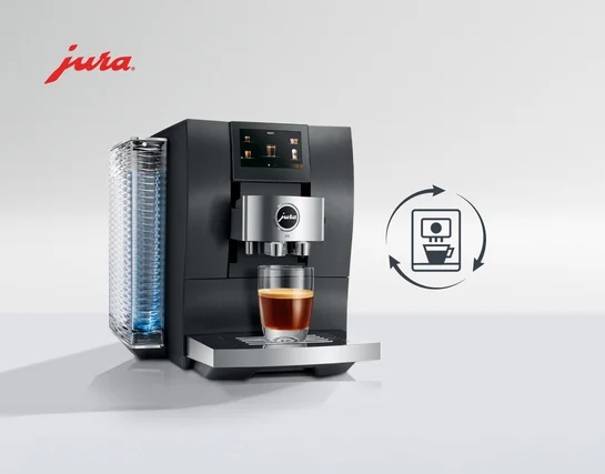 Atnes savu veco kafijas automātu un saņem 15% atlaidi Jura kafijas automāta iegādei