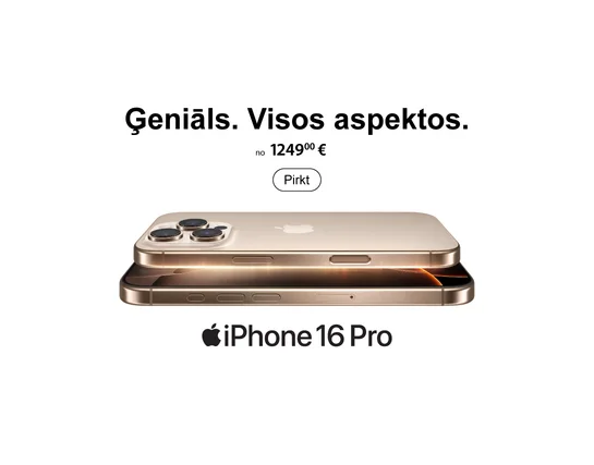 iPhone16 Pro - Lielāka baterija. 48MP Ultra Wide kamera un vēl ..