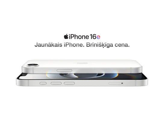 Jaunais iPhone 16e. Brīnišķīga cena. Saņem pirmais