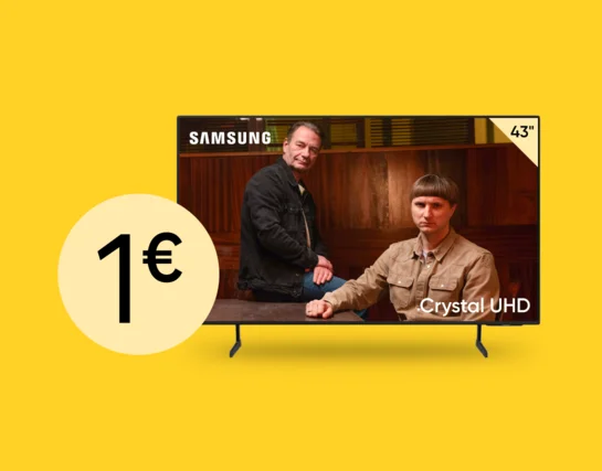 Piesaki komplektu un pērc televizoru par 1 €
