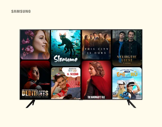 Samsung TV bonusā Tet TV+ līdz pat 90 dienām bez maksas!