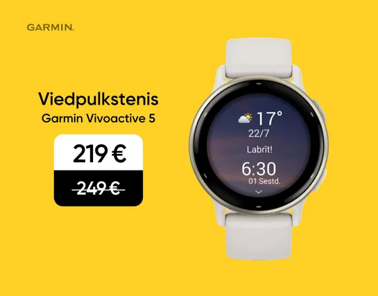 Balts viedpulkstenis Garmin Vivoactive 5, 219 eur