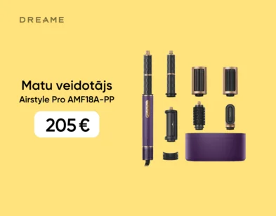 Dreame Airstyle Pro AMF18A-PP matu veidotājs ar uzgaļiem matu žāvēšanai, lokošanai un veidošanai par 205 €.