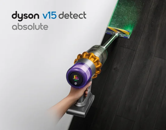Jaudīgais un viedais Dyson V15 putekļu sūcējs tagad ar 100 € atlaidi!